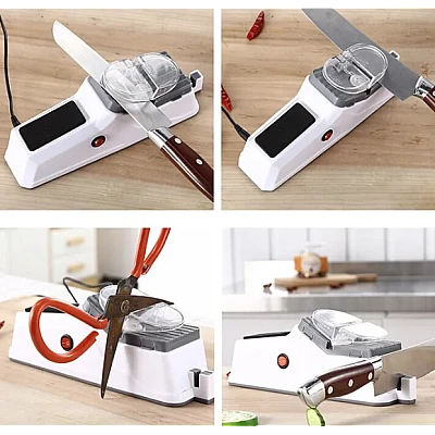 Ascutitor electric de cutite conectare USB 3 fante pentru ascutire plastic si metal Ascutitor electric de cutite conectare USB 3 fante pentru ascutire plastic si metal