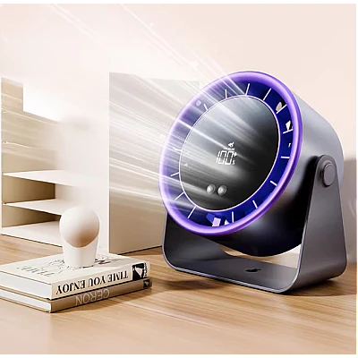 Ventilator 100 de viteze reglabile anulare zgomot incarcare tip C control tactil ecran digital inteligent Ventilator 100 de viteze reglabile anulare zgomot incarcare tip C control tactil ecran digital inteligent