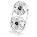 Ventilator de birou cu cap dublu silentios puternic reglabil cu 3 viteze