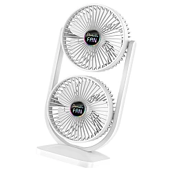 Ventilator de birou cu cap dublu silentios puternic reglabil cu 3 viteze