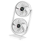 Ventilator de birou cu cap dublu silentios puternic reglabil cu 3 viteze Ventilator de birou cu cap dublu silentios puternic reglabil cu 3 viteze
