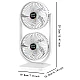 Ventilator de birou cu cap dublu silentios puternic reglabil cu 3 viteze Ventilator de birou cu cap dublu silentios puternic reglabil cu 3 viteze