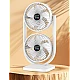 Ventilator de birou cu cap dublu silentios puternic reglabil cu 3 viteze Ventilator de birou cu cap dublu silentios puternic reglabil cu 3 viteze
