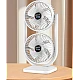Ventilator de birou cu cap dublu silentios puternic reglabil cu 3 viteze Ventilator de birou cu cap dublu silentios puternic reglabil cu 3 viteze