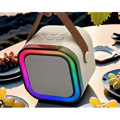 Boxa Karaoke Portabilă K12 cu 2 Microfoane Wireless LED RGB Radio FM Boxa Karaoke Portabilă K12 cu 2 Microfoane Wireless LED RGB Radio FM