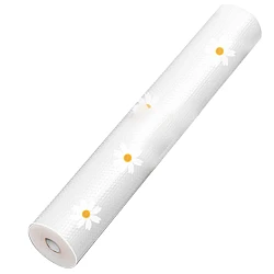 Folie de protectie pentru rafturi 45 x 300cm cu floricele albe