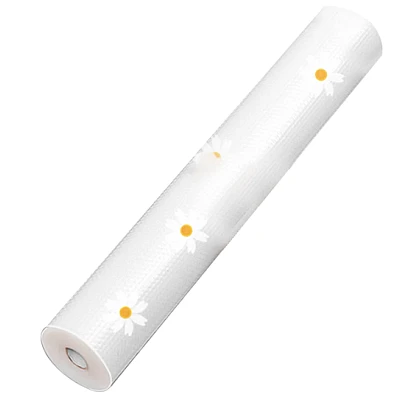 Folie de protectie pentru rafturi 45 x 300cm cu floricele albe Folie de protectie pentru rafturi 45 x 300cm cu floricele albe