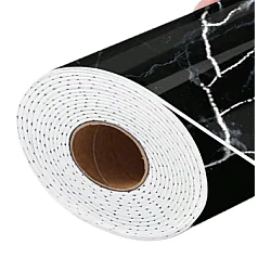 Rola Tapet 3D Autoadeziv model imitatie marmura 3D NEAGRA 40x300 cm grosime 2.5 cm
