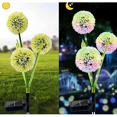 Set 2 Lampi solare decorative cu Flori de Papadie Set 2 Lampi solare decorative cu Flori de Papadie
