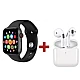Set Ceas smartwatch inteligent si casti stereo wireless Set Ceas smartwatch inteligent si casti stereo wireless