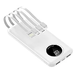 Baterie externa 20000mAh capacitate 5 iesiri si cabluri pentru smartphone si display