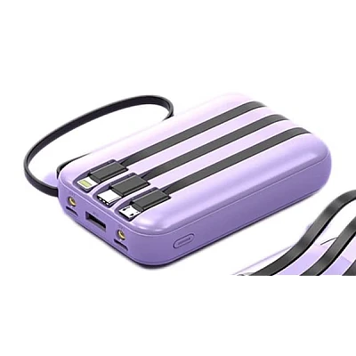 Mini Baterie externa 20000mAh Fast Charge Type C cu display si cabluri Mini Baterie externa 20000mAh Fast Charge Type C cu display si cabluri