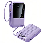 Mini Baterie externa 20000mAh Fast Charge Type C cu display si cabluri