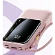 Mini Baterie externa 20000mAh Fast Charge Type C cu display si cabluri Mini Baterie externa 20000mAh Fast Charge Type C cu display si cabluri