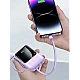 Mini Baterie externa 20000mAh Fast Charge Type C cu display si cabluri Mini Baterie externa 20000mAh Fast Charge Type C cu display si cabluri