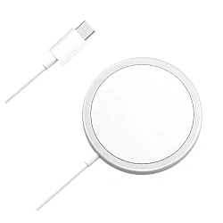 Incarcator magnetic wireless MagSafe 15W alb