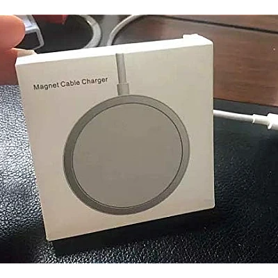 Incarcator magnetic wireless MagSafe 15W alb Incarcator magnetic wireless MagSafe 15W alb