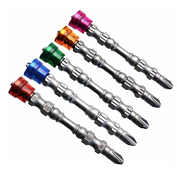 Set 5 Biti de surubelnita magnetica PH2 Otel Multicolor