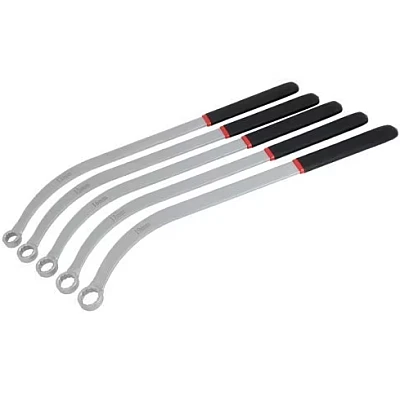 Trusa 5 chei inelare pentru curele dimensiuni 13 15 16 17 19 mm lungime 470 mm Trusa 5 chei inelare pentru curele dimensiuni 13 15 16 17 19 mm lungime 470 mm