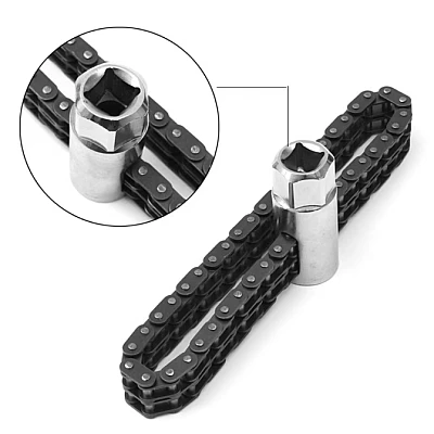 Cheie pentru filtru ulei cu lant dublu Cheie pentru filtru ulei cu lant dublu