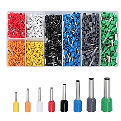 Set 1200 Conectori de sertizare pentru virole de sarma Conector de linie terminala