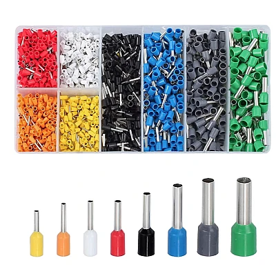 Set 1200 Conectori de sertizare pentru virole de sarma Conector de linie terminala Set 1200 Conectori de sertizare pentru virole de sarma Conector de linie terminala
