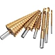 Set 3 burghie freza conica metal in trepte 4 30mm + 3 burghie frezare Set 3 burghie freza conica metal in trepte 4 30mm + 3 burghie frezare