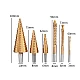 Set 3 burghie freza conica metal in trepte 4 30mm + 3 burghie frezare Set 3 burghie freza conica metal in trepte 4 30mm + 3 burghie frezare