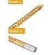 Set 3 burghie freza conica metal in trepte 4 30mm + 3 burghie frezare Set 3 burghie freza conica metal in trepte 4 30mm + 3 burghie frezare