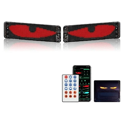 Set 2 piese Ecran Publicitar Flexibil 60×12 cm cu USB Ochi de diavol BT Ecran Colorat pentru Fereastra si Usa. Set 2 piese Ecran Publicitar Flexibil 60×12 cm cu USB Ochi de diavol BT Ecran Colorat pentru Fereastra si Usa.
