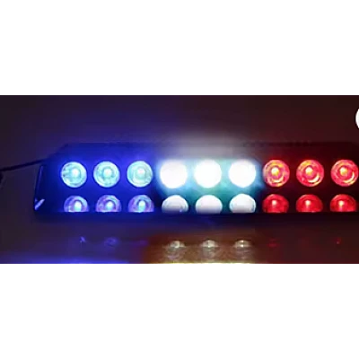 Lampa auto de avertizare stroboscopica semnalizare de urgenta s3 rosu/albastru Lampa auto de avertizare stroboscopica semnalizare de urgenta s3 rosu/albastru
