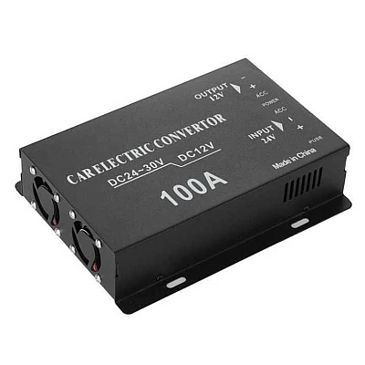 Convertor auto 100A tensiune 24v la 12v Convertor auto 100A tensiune 24v la 12v