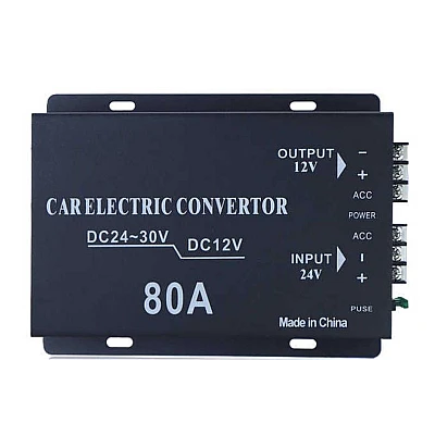 Convertor auto 80A tensiune 24v la 12v Convertor auto 80A tensiune 24v la 12v