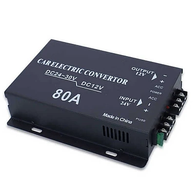 Convertor auto 80A tensiune 24v la 12v Convertor auto 80A tensiune 24v la 12v