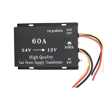 Convertor auto 60A tensiune 24v la 12v Convertor auto 60A tensiune 24v la 12v