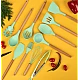 Set ustensile bucatarie 19 piese silicon alimentar cutite tocator termorezistente antiaderente suport blat VERDE MENTA Set ustensile bucatarie 19 piese silicon alimentar cutite tocator termorezistente antiaderente suport blat VERDE MENTA