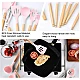 Set ustensile bucatarie 19 piese silicon alimentar cutite tocator termorezistente antiaderente suport blat ROZ Set ustensile bucatarie 19 piese silicon alimentar cutite tocator termorezistente antiaderente suport blat ROZ