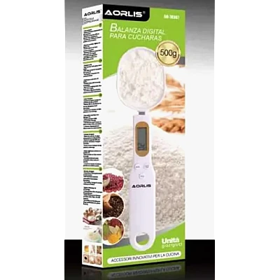 Cantar de bucatarie plastic AO 78367 tip lingura de 500g cu display Cantar de bucatarie plastic AO 78367 tip lingura de 500g cu display