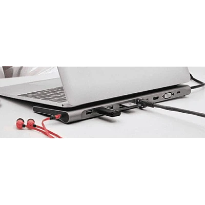 Adaptor Hub Multiport 11 in 1 USB C Docking Station pentru Laptop Q HU990 Adaptor Hub Multiport 11 in 1 USB C Docking Station pentru Laptop Q HU990