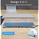 Adaptor Hub Multiport 11 in 1 USB C Docking Station pentru Laptop Q HU990 Adaptor Hub Multiport 11 in 1 USB C Docking Station pentru Laptop Q HU990
