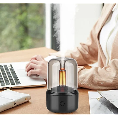 Mini umidificator si difuzor de arome 130 ml cu iluminare LED si USB Andowl Q JS112 Mini umidificator si difuzor de arome 130 ml cu iluminare LED si USB Andowl Q JS112
