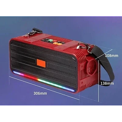 Boxa Bluetooth fara fir cu iluminare LED RGB si 2 microfoane karaoke Andowl Q YX9527 Boxa Bluetooth fara fir cu iluminare LED RGB si 2 microfoane karaoke Andowl Q YX9527