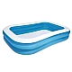 Set Piscina gonflabila dreptunghiulara 201x150x51cm 2 inele Family Pool + Pompa electrica cadou