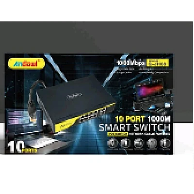 Comutator inteligent de retea Andowl Q JH09 POE cu 6 porturi 100M Comutator inteligent de retea Andowl Q JH09 POE cu 6 porturi 100M
