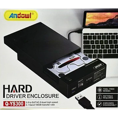 Carcasa pentru unitate de hard disk Q YS300 de 2.5" / 3.5"cu conexiune USB Carcasa pentru unitate de hard disk Q YS300 de 2.5" / 3.5"cu conexiune USB