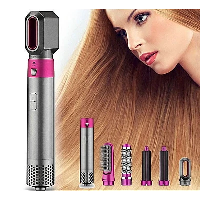 Perie de indreptat parul 5 in 1 Andowl Q M511 cu uscator Perie de indreptat parul 5 in 1 Andowl Q M511 cu uscator