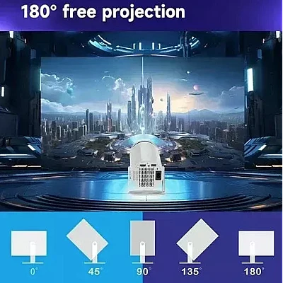 Mini Video Proiector LCD HD LED cu Difuzoare Incorporate PR80 Mini Video Proiector LCD HD LED cu Difuzoare Incorporate PR80