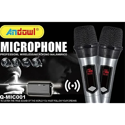 Set 2 microfoane wireless Andowl Q MIC001 Set 2 microfoane wireless Andowl Q MIC001