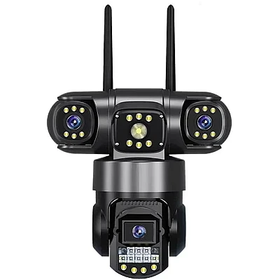 Camera de securitate Andowl G819 4G PTZ IP 8K 12MP cu lentila tripla ecran triplu detectare miscare audio bidirectional si vedere nocturna Camera de securitate Andowl G819 4G PTZ IP 8K 12MP cu lentila tripla ecran triplu detectare miscare audio bidirectional si vedere nocturna