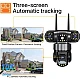 Camera de securitate Andowl G819 4G PTZ IP 8K 12MP cu lentila tripla ecran triplu detectare miscare audio bidirectional si vedere nocturna Camera de securitate Andowl G819 4G PTZ IP 8K 12MP cu lentila tripla ecran triplu detectare miscare audio bidirectional si vedere nocturna